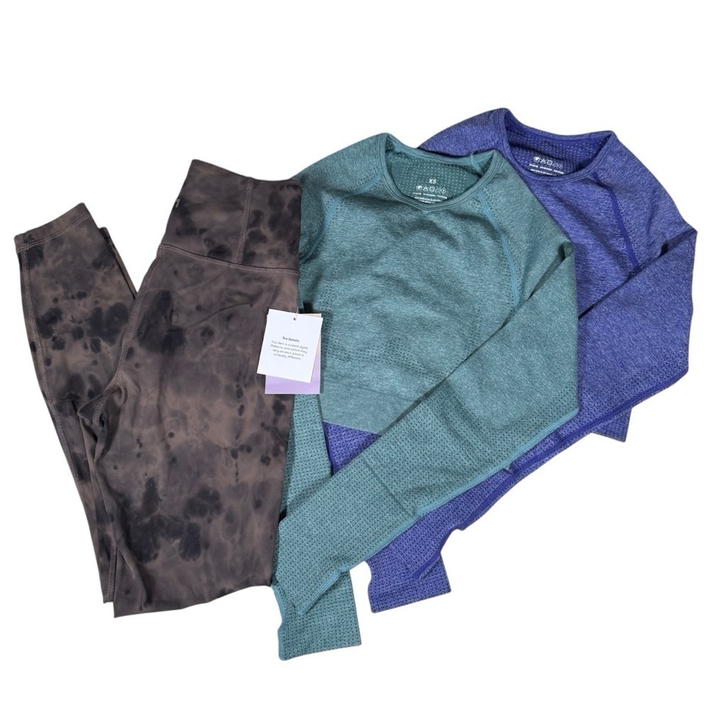 JoyLab Leggings & Seamless crop tops workout bundle